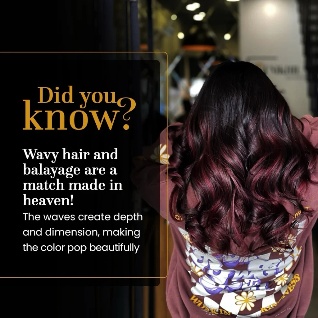 Wavy hair and Balayage-what is ombre hair colour-Nikhil Sharma Hairdressing-Defence Colony South Delhi and Arjun Marg Gurugram