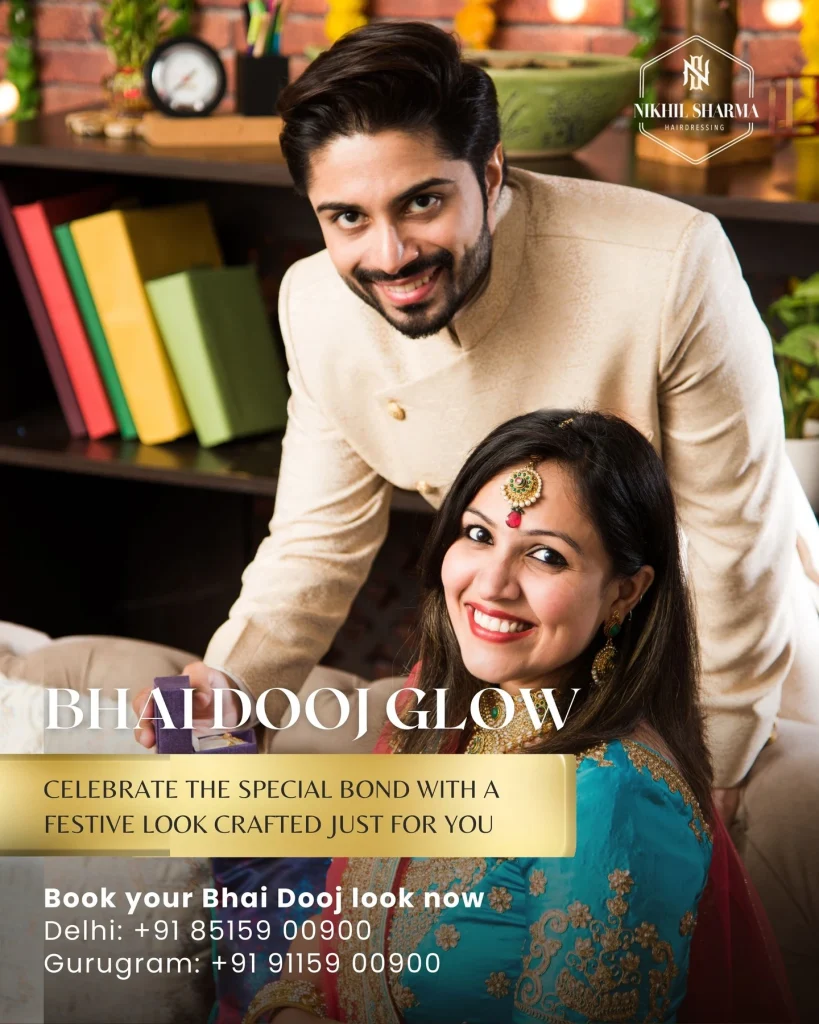 Nikhil Sharma Hairdressing NSH Bhai Dooj Makeup Look By Nikhil Sharma Hairdressing NSH In Arjun Marg, Gurugram & Defence Colony, South Delhi