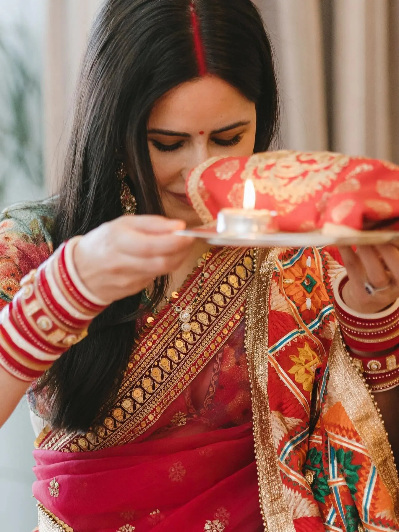 Bollywood Celeb Karva Chauth Looks, ketrina kaif, Nikhil Sharma Hairdressing, Gurgaon and South Delhi