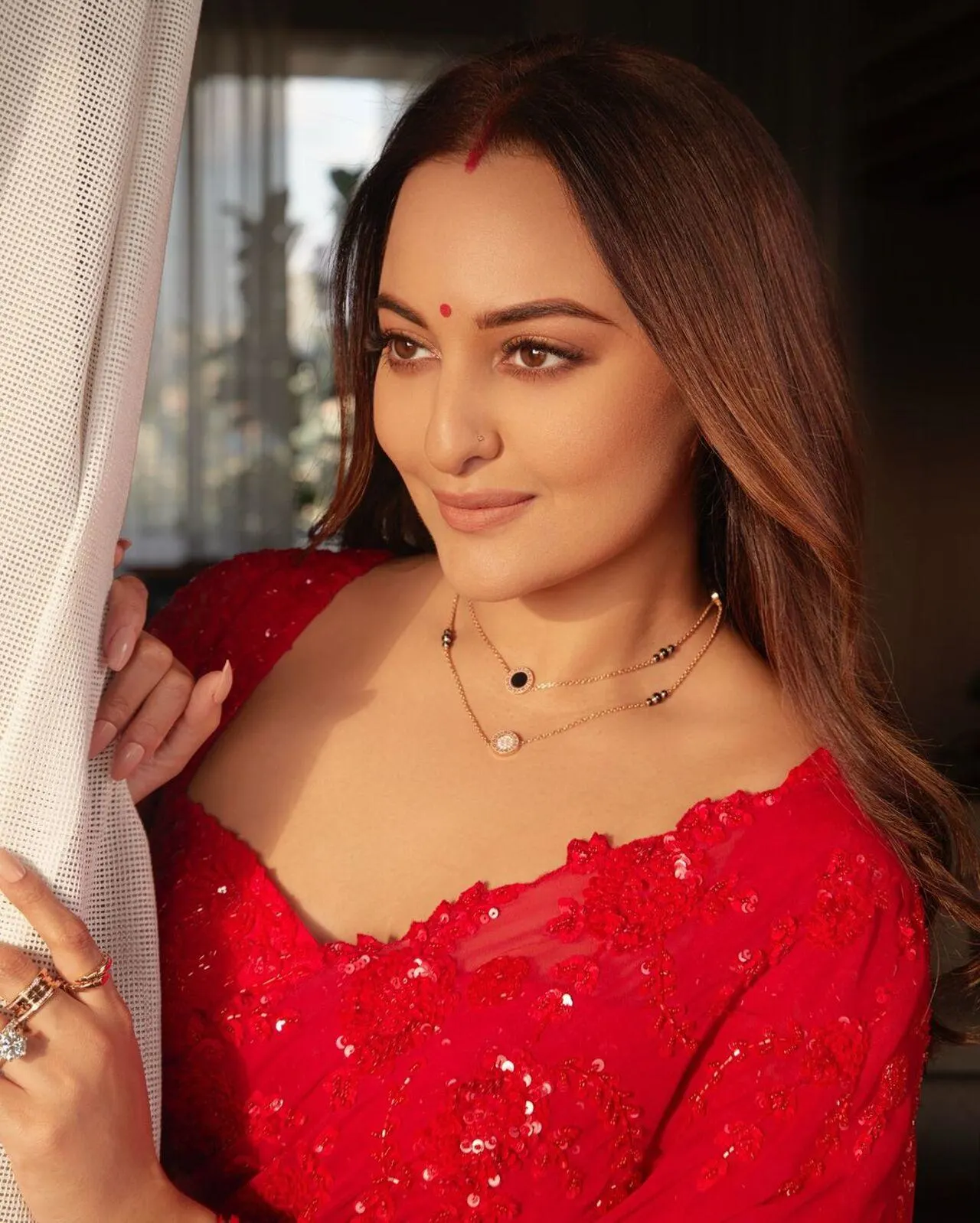 Bollywood Celeb Karva Chauth Looks, Sonakshi Sinha, Nikhil Sharma Hairdressing, Gurgaon and South Delhi