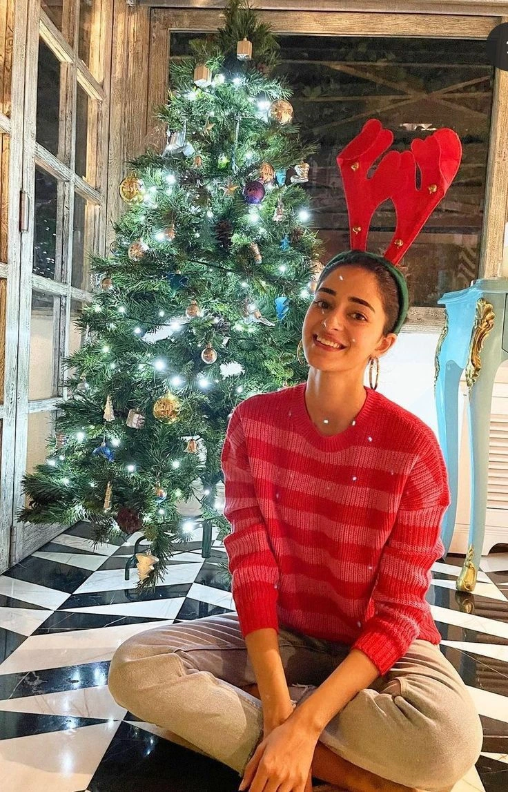 Ananya Panday Christmas Look