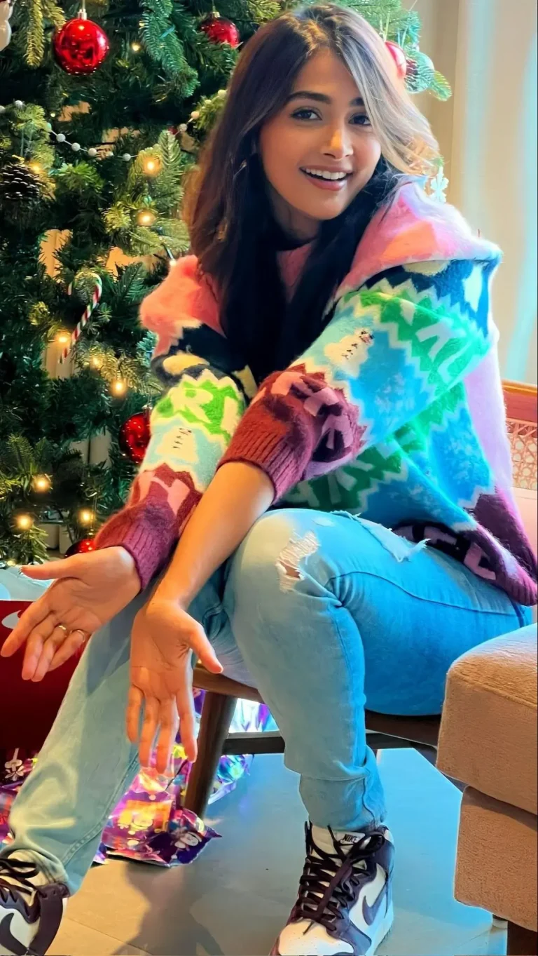 Pooja Hegde Christmas Look and new year party look