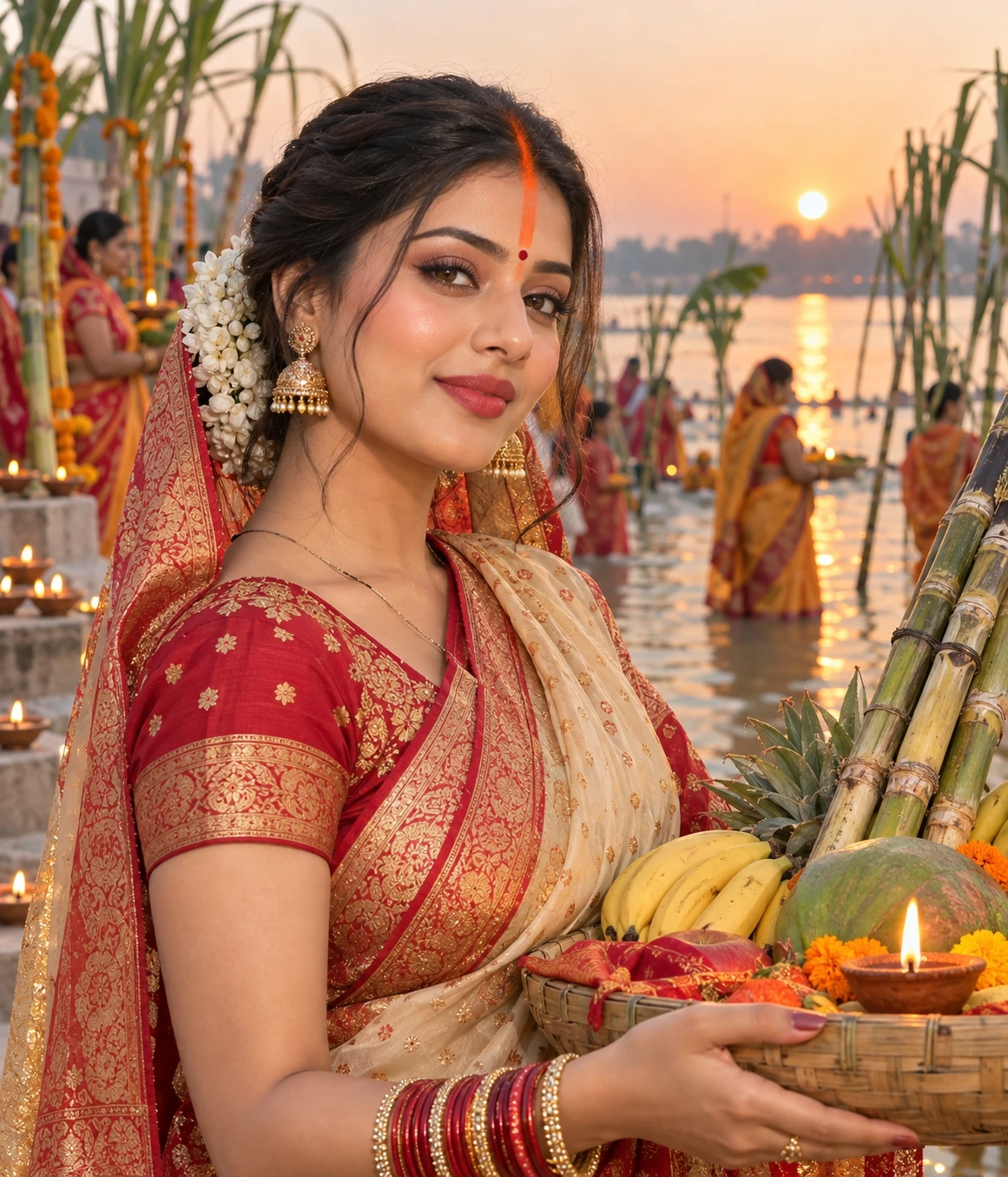 chhath puja look